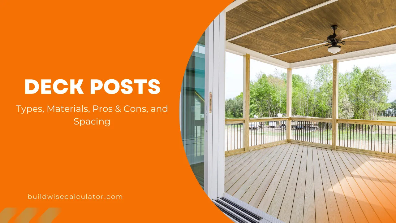 Deck Posts: Types, Materials, Pros & Cons, and Spacing