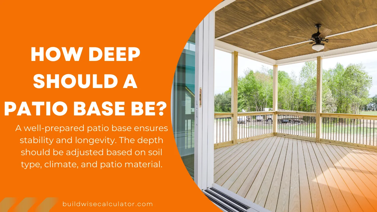 How Deep Should a Patio Base Be? Expert Tips and Material Choices