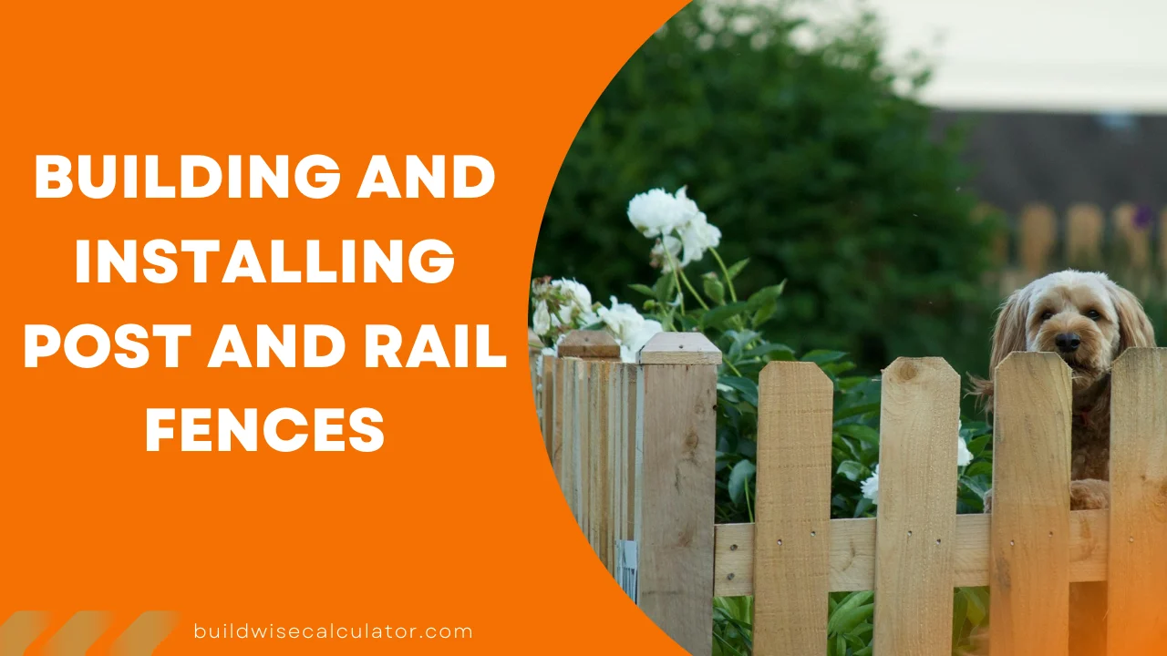 Building and Installing Post and Rail Fences